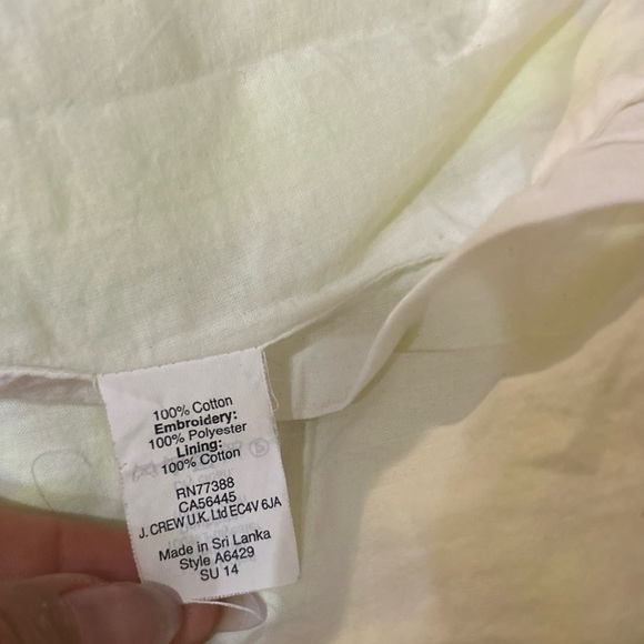 J. Crew Factory Embroidered Floral Postage Stamp Mini Skirt Neon Yellow Size 2 - Picture 5 of 5